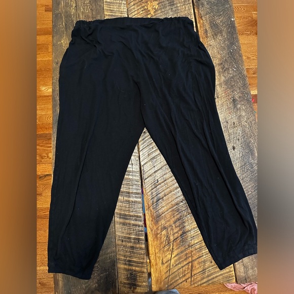 Eileen Fisher Jersey Jogger Pants Pleated Slouchy Pockets Size Large Minimalist - Picture 8 of 9